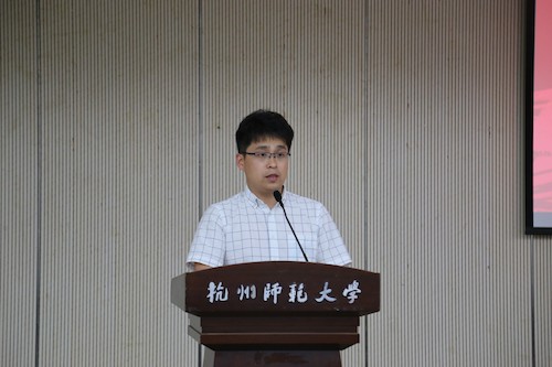 团委书记孔祥亮作“铭净致远 清洁寝室”动员