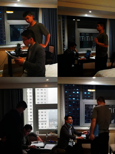 徐航标同学进行项目赛前打磨